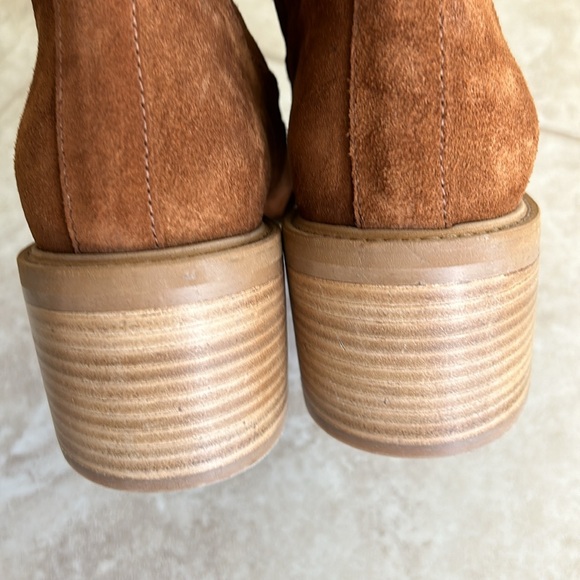 NWOB Made in Italy 🇮🇹 Cordani Butler Bootie Camoscio Tobacco Suede US8.5/EU39 - Picture 6 of 9